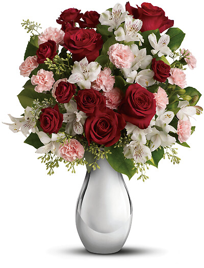 Crazy for You Bouquet with Red Roses